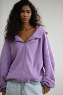 Bluza Zipper Frosted Lavender