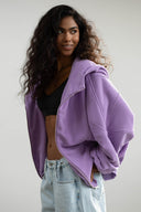 Bluza Zipper Frosted Lavender
