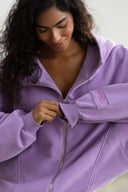 Bluza Zipper Frosted Lavender