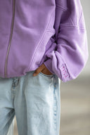 Bluza Zipper Frosted Lavender