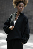 Bluza Half Zip Black