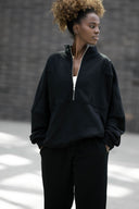 Bluza Half Zip Black