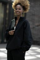 Bluza Half Zip Black