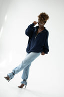 Bluza Half Zip Midnight Iris