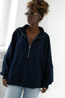 Bluza Half Zip Midnight Iris