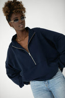 Bluza Half Zip Midnight Iris