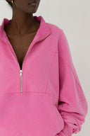 Bluza Half Zip Vintage Rose
