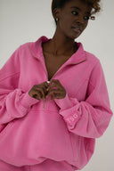 Bluza Half Zip Vintage Rose