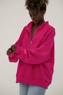Bluza Half Zip Raspberry Dahlia