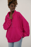 Bluza Half Zip Raspberry Dahlia
