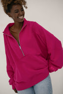 Bluza Half Zip Raspberry Dahlia