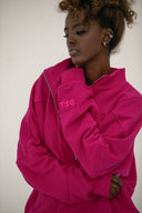 Bluza Half Zip Raspberry Dahlia