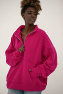 Bluza Half Zip Raspberry Dahlia