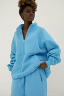 Bluza Half Zip Azure Sky