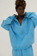 Bluza Half Zip Azure Sky