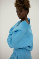 Bluza Half Zip Azure Sky