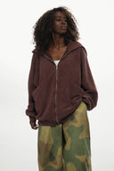 Bluza Zip Vintage Chocolate