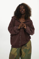 Bluza Zip Vintage Chocolate