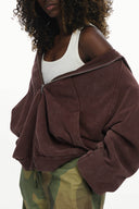 Bluza Zip Vintage Chocolate