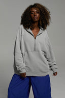 Bluza Half Zip Vintage Stone