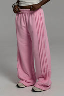 Spodnie Wide Linear Light Pink