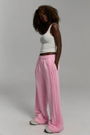 Spodnie Wide Linear Light Pink