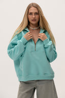 Bluza Half Zip Blue Lagoon