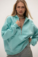 Bluza Half Zip Blue Lagoon
