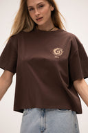 T-shirt Boxy Surf Brown