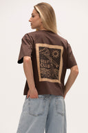 T-shirt Boxy Surf Brown