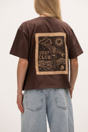 T-shirt Boxy Surf Brown