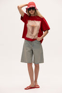 T-shirt Boxy Surf Red