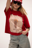 T-shirt Boxy Surf Red