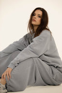 Bluza Half Zip Vintage Stone