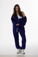 Bluza Zip Navy Plum