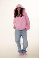 Bluza Zipper Light Pink