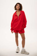Bluza Half Zip Barbados Cherry