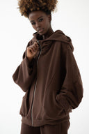 Bluza Zipper Coffee