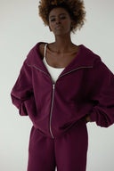Bluza Zipper Grape Wine