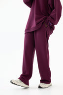 Spodnie Straight Leg Grape Wine