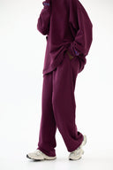 Spodnie Straight Leg Grape Wine