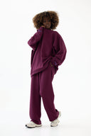 Spodnie Straight Leg Grape Wine