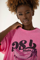 T-shirt Bananas Vintage Pink
