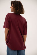 T-shirt Delulu Burgundy