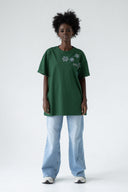 T-shirt Green Snowflakes