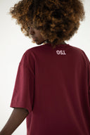 T-shirt Ocean Love Burgundy