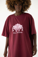 T-shirt Ocean Love Burgundy