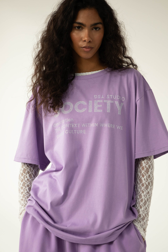T-SHIRT SOCIETY FROSTED LAVENDER