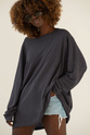 LONGSLEEVE FEEL DARK STONE