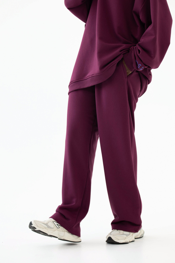 SPODNIE STRAIGHT LEG GRAPE WINE